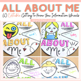 All About Me First Day of School Getting to Know You Activ