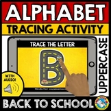BACK TO SCHOOL BOOM CARDS ALPHABET ACTIVITY UPPERCASE LETT