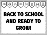 BACK TO SCHOOL AND READY TO GROW! Llama Bulletin Board Kit