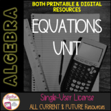 BACK TO SCHOOL | Algebra 1 Curriculum Equations Unit | Dig