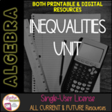 BACK TO SCHOOL | Algebra 1 Curriculum Inequalities Unit | 