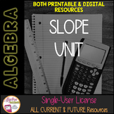 BACK TO SCHOOL | Algebra 1 Curriculum | Slope Unit | Print