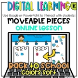 BACK TO SCHOOL August Theme COLORS -ONLINE Distance Learn 