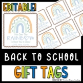 BACK TO SCHOOL BOHO Gift Tags - Boho Rainbow Gift Tags for