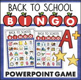 BACK TO SCHOOL Activity Bingo Game for Powerpoint