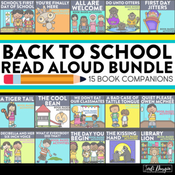 First Day Jitters Read Aloud Online Back To School Bundle Of Activities And Read Aloud Lessons For Distance Learning