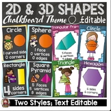 BACK TO SCHOOL CLASS DECOR {2D AND 3D SHAPES}
