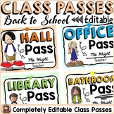 BACK TO SCHOOL CLASSROOM DECOR: EDITABLE CLASS PASSES