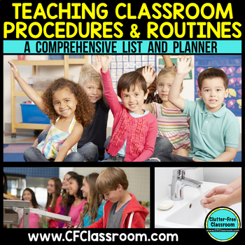 Preview of BACK TO SCHOOL CLASSROOM PROCEDURES & ROUTINES