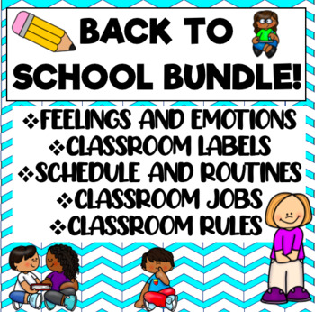Preview of BACK TO SCHOOL CLASSROOM SET-UP BUNDLE!
