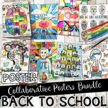 Preview of Reading and Writing Collaborative Posters Bundle