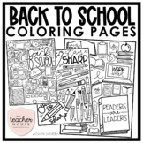 BACK TO SCHOOL Coloring Pages