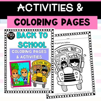 BACK TO SCHOOL Coloring Pages and Activities by Heart Of A Teacher 242