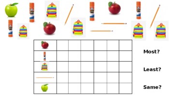 Preview of BACK TO SCHOOL - Count, Tally/Graph, Comparison!!