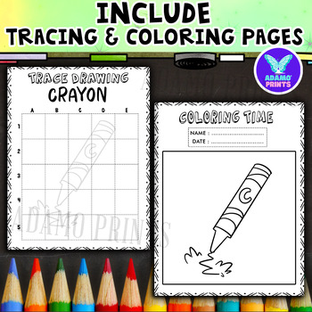 BACK TO SCHOOL - Crayon Directed Drawing: Writing, Reading, Tracing ...