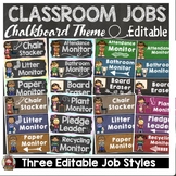 CHALKBOARD CLASS DECOR-EDITABLE CLASSROOM JOBS