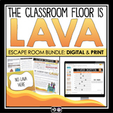 ESCAPE ROOM PRINT & DIGITAL BUNDLE: THE CLASSROOM FLOOR IS LAVA