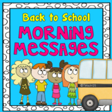 Back to School Morning Message
