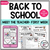 MEET THE TEACHER |  ALL ABOUT ME | BACK TO SCHOOL | FIRST 