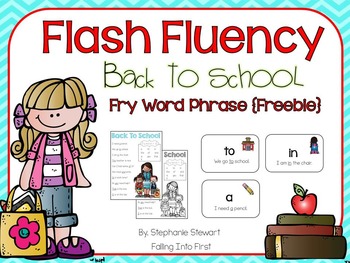 Preview of BACK TO SCHOOL FLUENCY