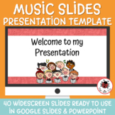 MUSIC SLIDES Fun PowerPoint / Google Slides Presentation T