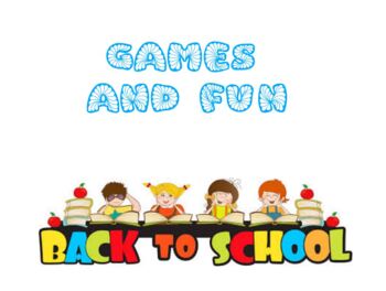 Preview of BACK TO SCHOOL GAMES- Distance/Remote Learning - Interactive Board