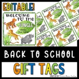 BACK TO SCHOOL Gift Tags - JUNGLE themed Gift Tags for Mee