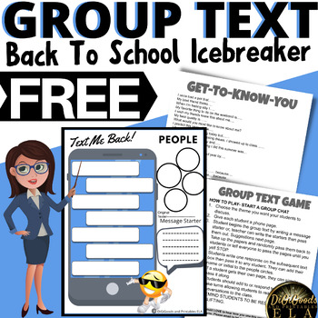 Preview of BACK TO SCHOOL ICEBREAKER GAME TEXT ME BACK FREE