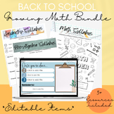 BACK TO SCHOOL - Math Resources *Growing Bundle*