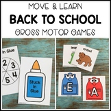 BACK TO SCHOOL Move & Learn Gross Motor Games for Preschool, Pre-K, & Kinder