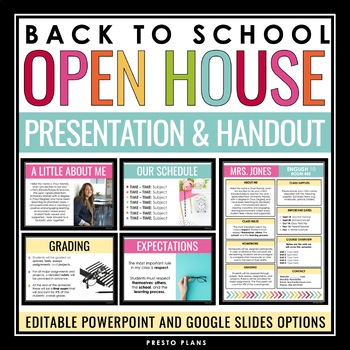 open house presentation for teachers