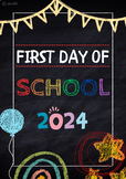 BACK-TO-SCHOOL Toolkit and PHOTO PROPS bundle | Chalkboard Style