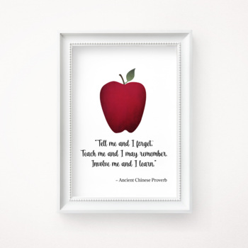 BACK TO SCHOOL POSTER FOR TEACHERS, MOTIVATIONAL QUOTE ART, CLASSROOM DECOR