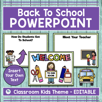 Preview of Back To School Night PowerPoint Template For Meet The Teacher Night