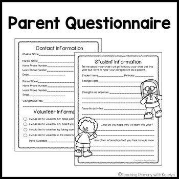 homework questionnaire for parents primary school