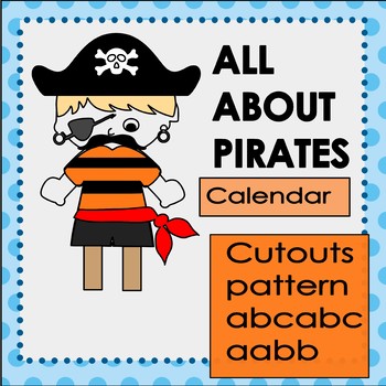 Preview of BACK TO SCHOOL Pirate Calendar numbers
