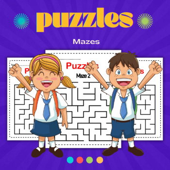 Preview of Summer | Last day of school Puzzles Mazes Activity Pages - Fun Games For Kids