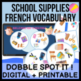 BACK TO SCHOOL | SCHOOL SUPPLIES IN FRENCH | DOBBLE SPOT I