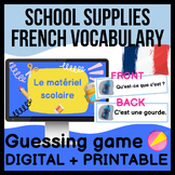 BACK TO SCHOOL | SCHOOL SUPPLIES IN FRENCH | VOCABULARY GA