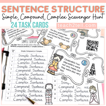 Preview of Sentence Structure | Simple Compound Complex Sentences
