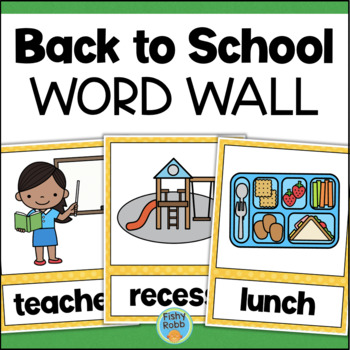Preview of BACK TO SCHOOL Word Wall Cards & Worksheets Word Search ABC Order dollar deals