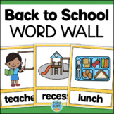 BACK TO SCHOOL Word Wall Cards & Worksheets Word Search AB