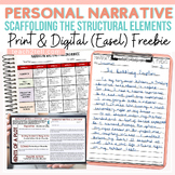 Free Personal Narrative Writing Activity Structural Elemen