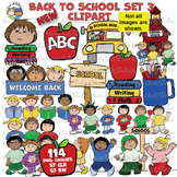 BACK to SCHOOL Clipart _Set 3 (Karen's Kids Clip Art)