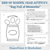 BAG FULL OF MEMORIES | End of Year Activity | Worksheet & 