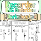 BAG Recorder Worksheets