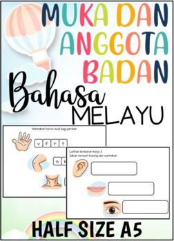 Preview of BAHASA MELAYU - MUKA & ANGGOTA BADAN - PRASEKOLAH