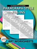 BALANCE - Principles of Design Worksheet Packet PARAGRAPH 