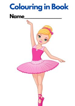 Preview of BALLERINA, BALLET DANCERS, COLOURING in Book (20 pages), UK spelling