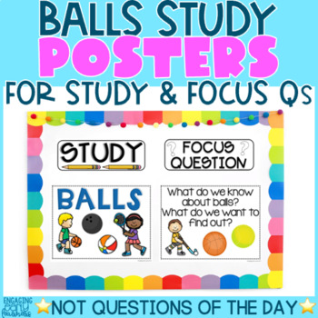 Preview of BALLS STUDY POSTERS | Creative Curriculum Teaching Strategies GOLD